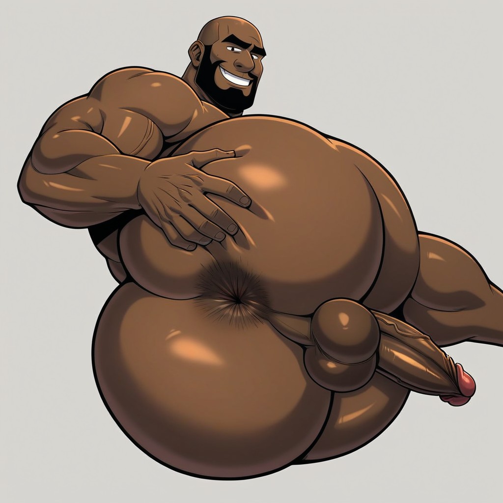 Anus Pequeno, Spreading Ass, Shavrd Anus AI Gay Porn