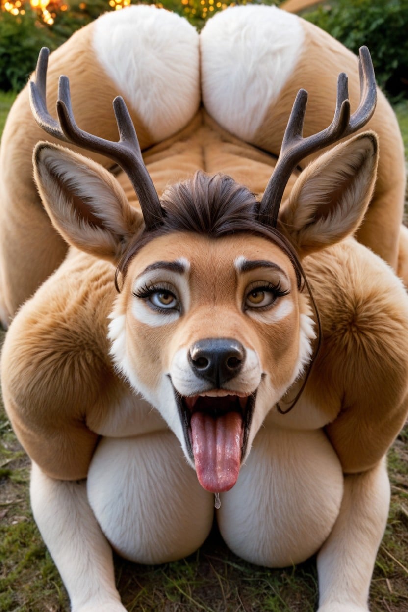 Fur Covered Tits, Absurdly Thick Eyelashes, Voluminous Hair AI Porn