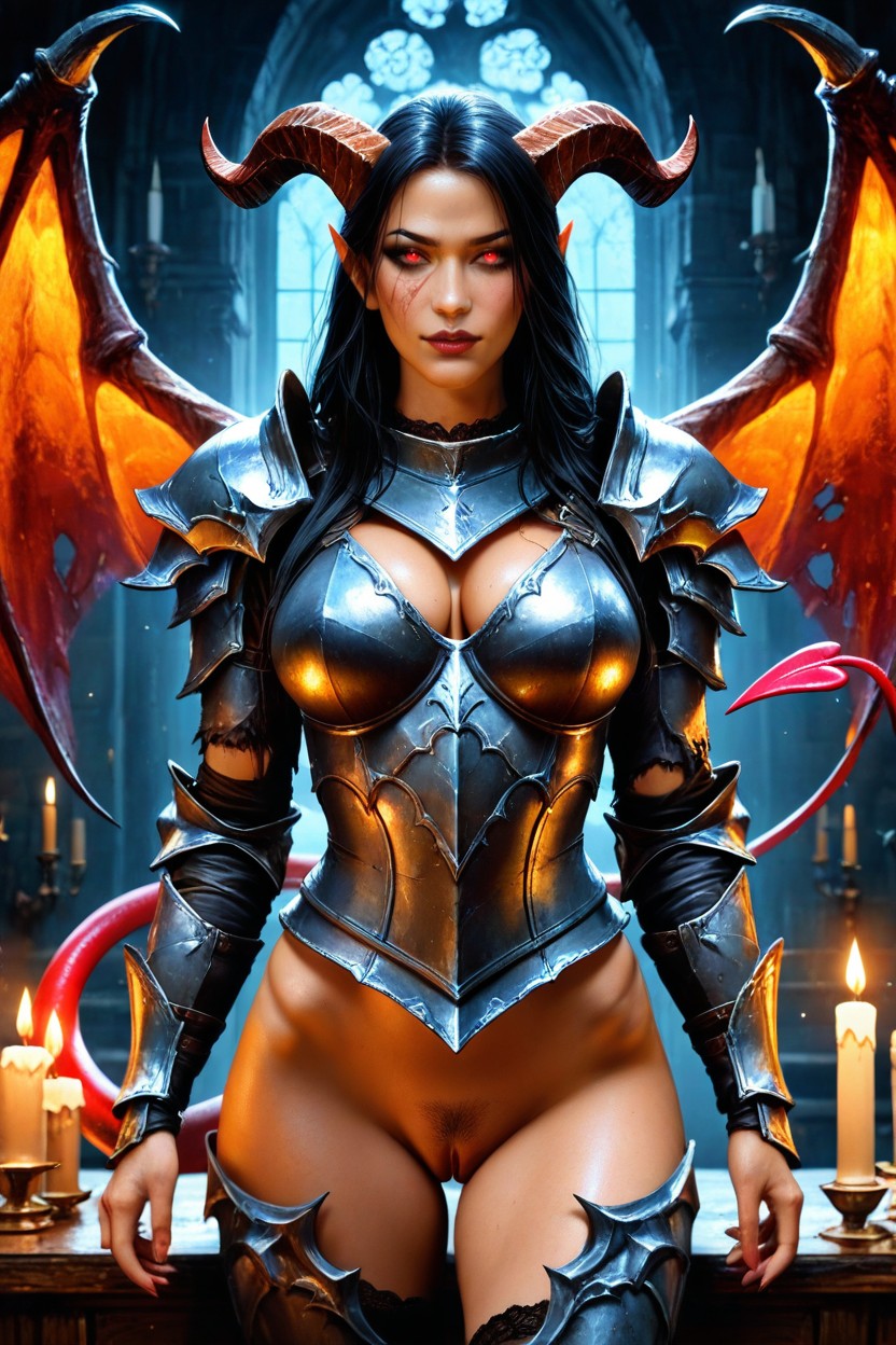 Backlit, Full Armor, Close Up AI Porn
