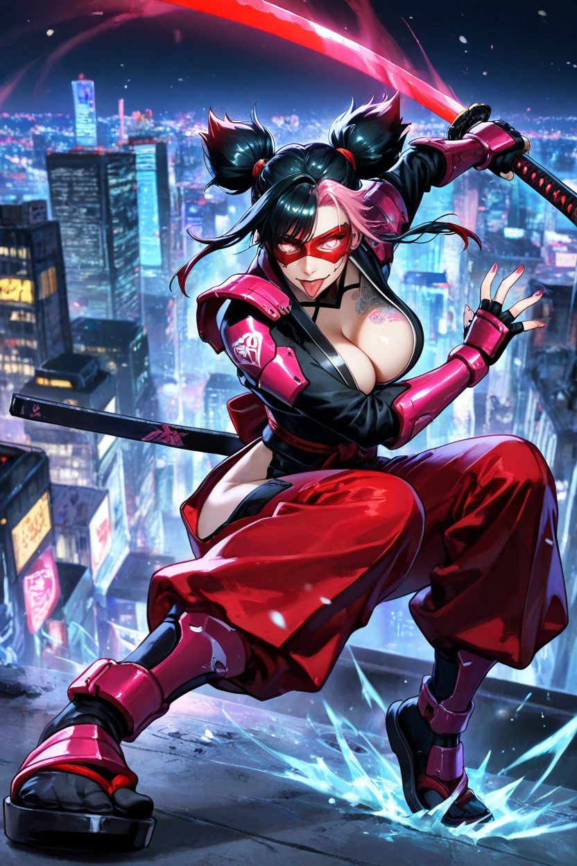 Fighting, Heart Eyes, Red Eyes Hentai AI Porn