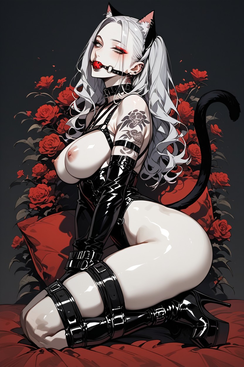 Neko, Soft Round Face, Restrained Hentai AI Porn