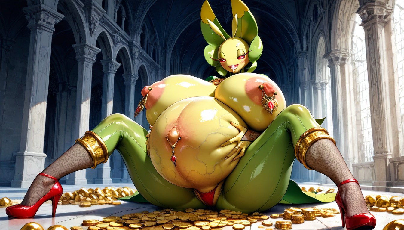 Gold Coins, Breast Expansion, Beautiful Face Hentai AI Porn
