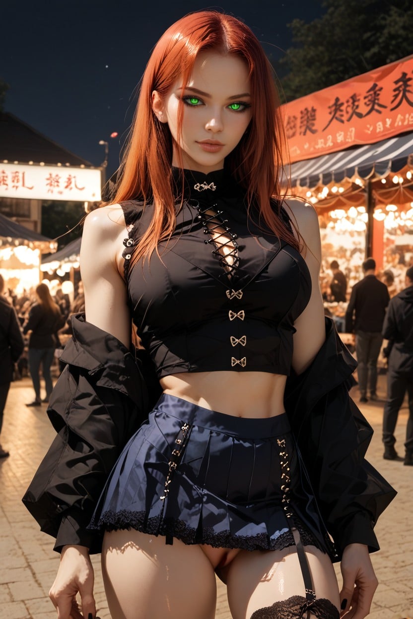 Perfect Ass, Goth, Detailed Face Hentai AI Porn