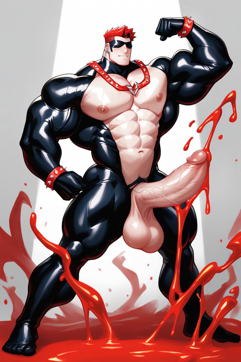 Good Posture, Full Body, Well Defined Abs AI Gay Porn