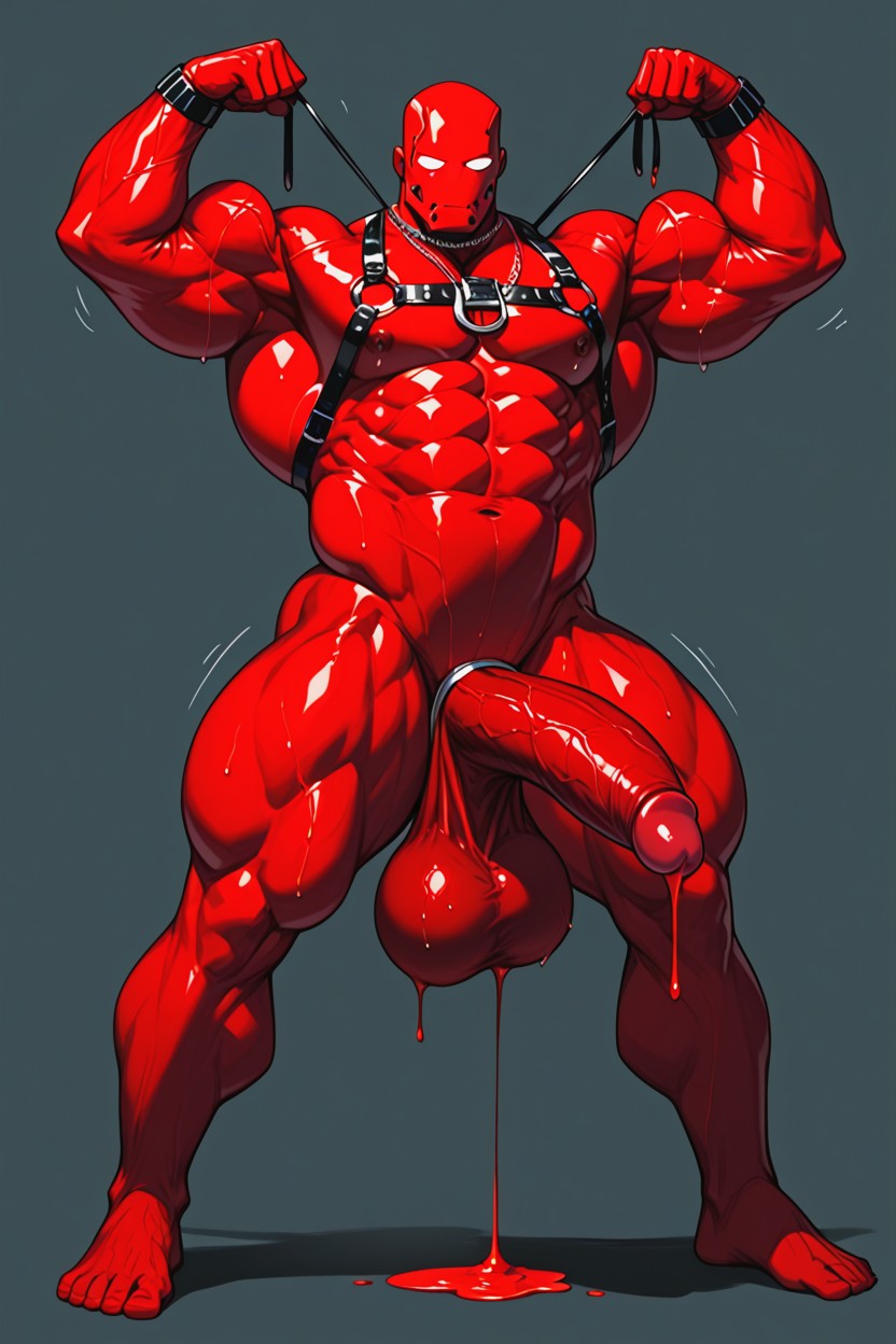 Muscular Biceps, Tease, Soft Chest AI Gay Porn