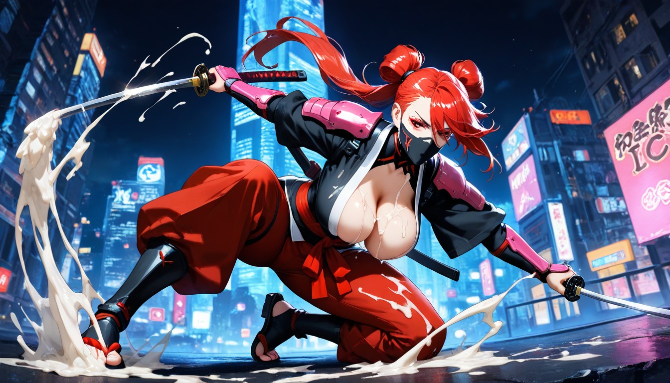 25+, Red Hair, Fighting Hentai AI Porn