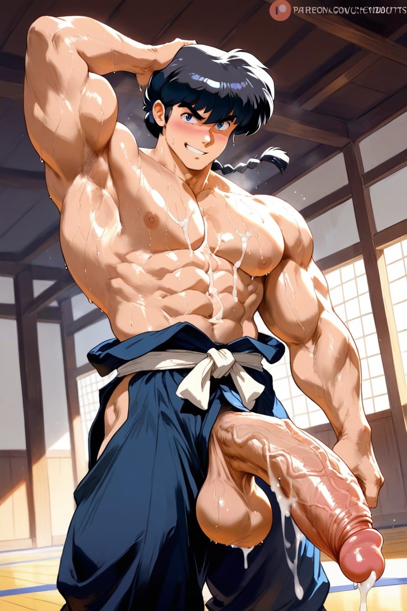 Heavy Balls, Hdr, Sweating AI Gay Porn