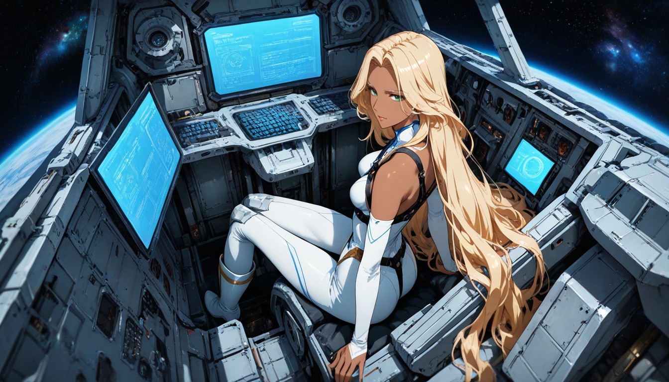 Hyper Reduced Size Ribcage, Reinforced White High Boots, Small Breasts Hentai AI Porn