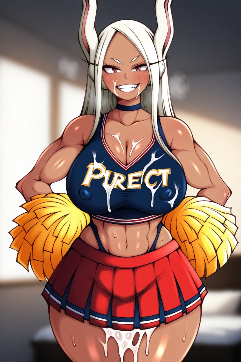 Navel, Perfect_anatomy, White Hair Hentai AI Porn