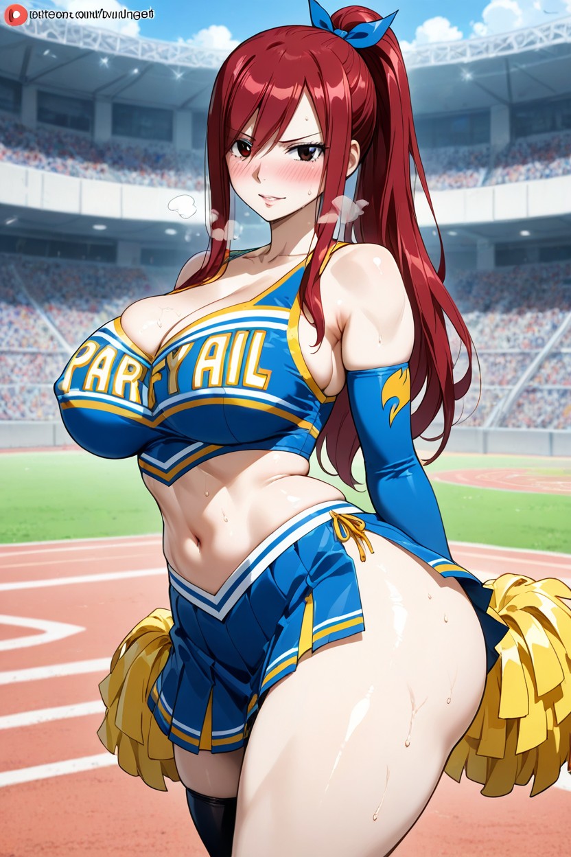 Model, Ultra High Details, Wearing Tight Hentai AI Porn