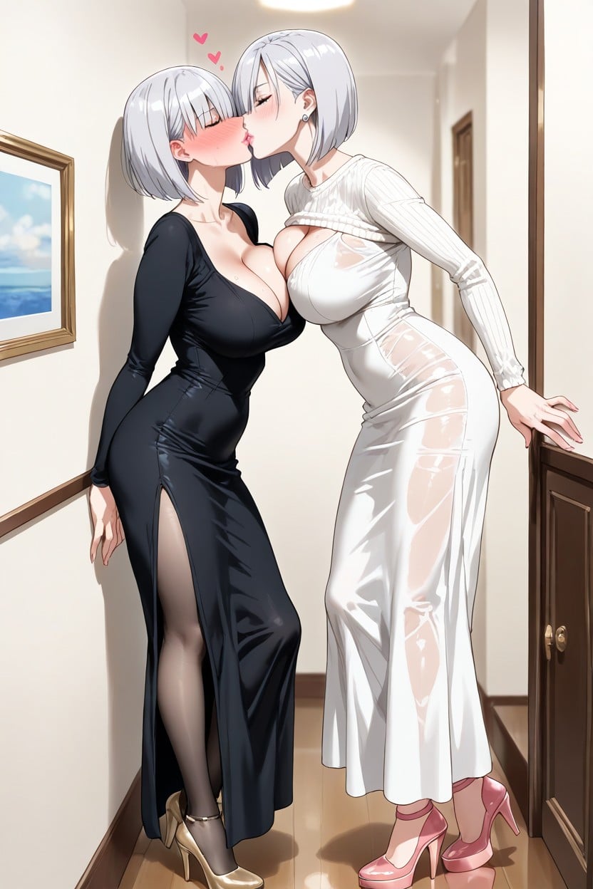 Transparent Dress, Big Breasts, Milf Body Hentai AI Porn