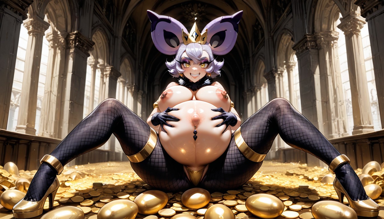 Clenched Teeth, Ultra Detailed, Perfect Round Firm Tits Hentai AI Porn
