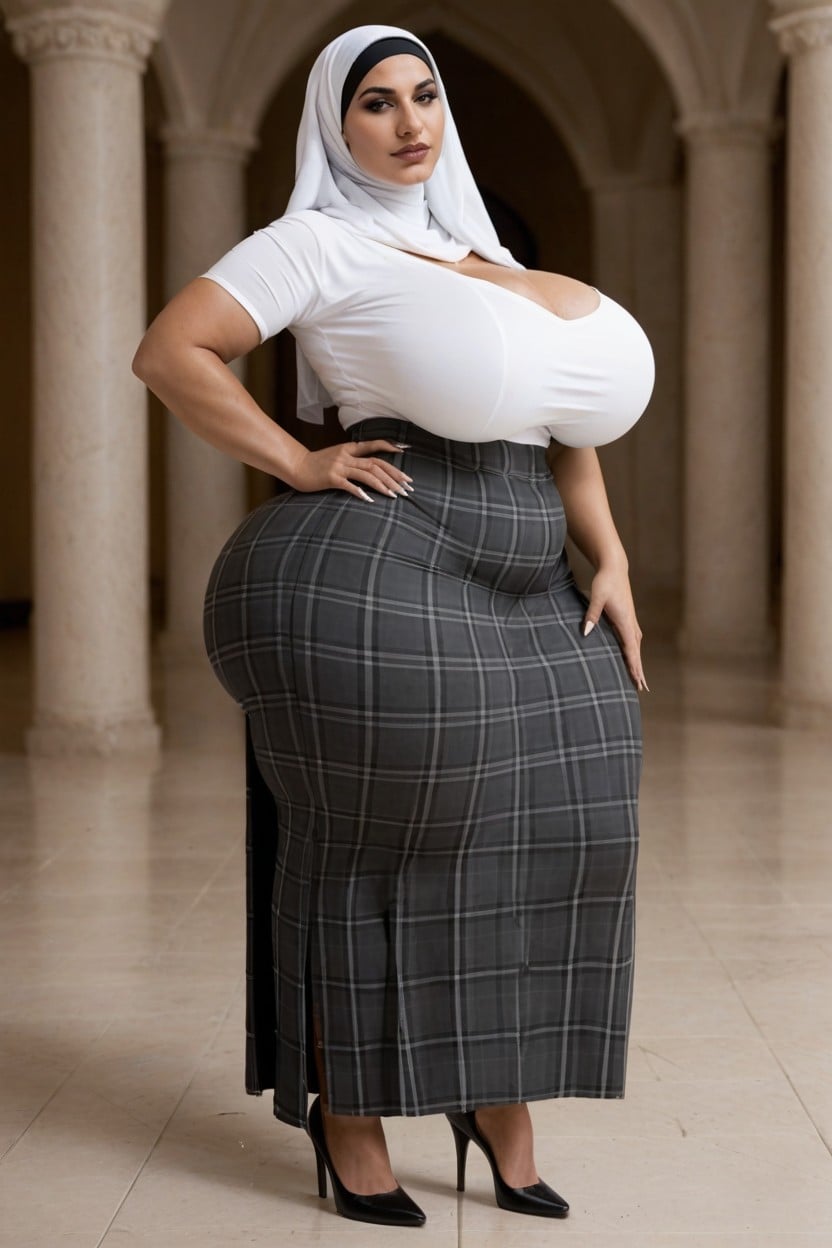 Large Thighs, Shapely Calves, Skinny AI Porn