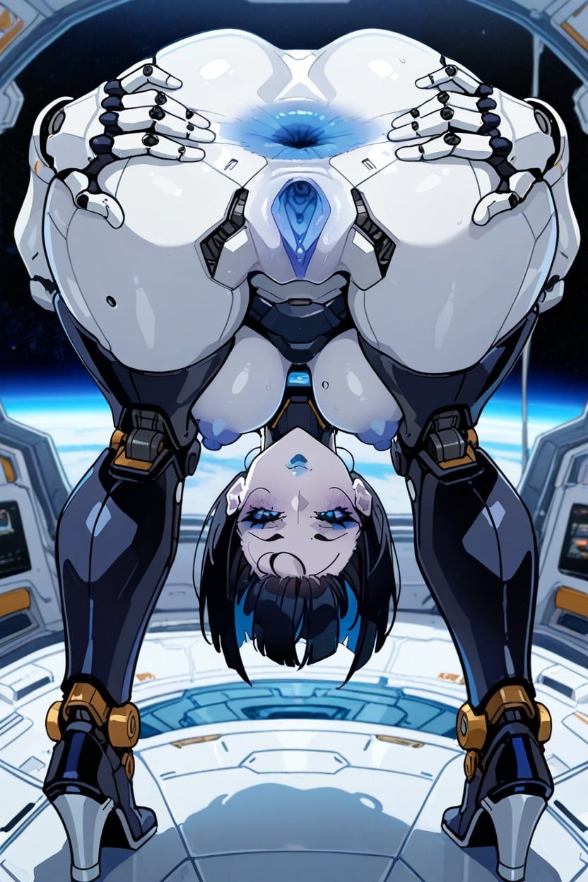 Mechanical Parts, View On Space, Dark Scene Hentai AI Porn