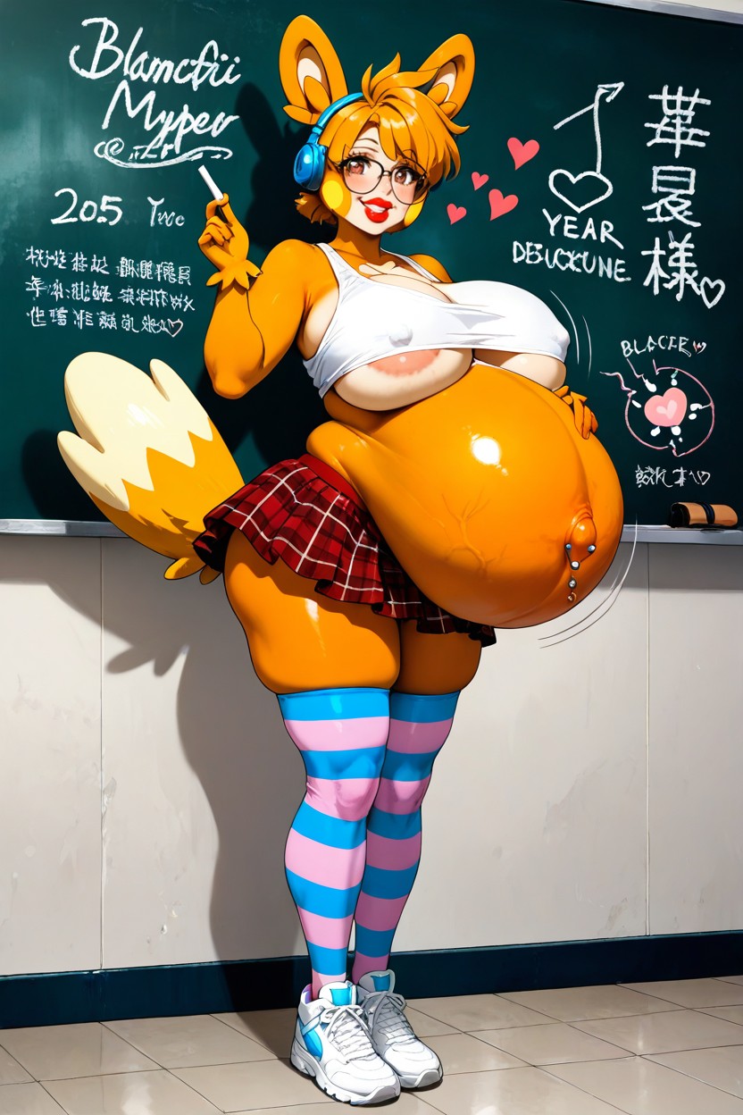 Bimbo, Brown Eyes, Blue Veins Hentai AI Porn