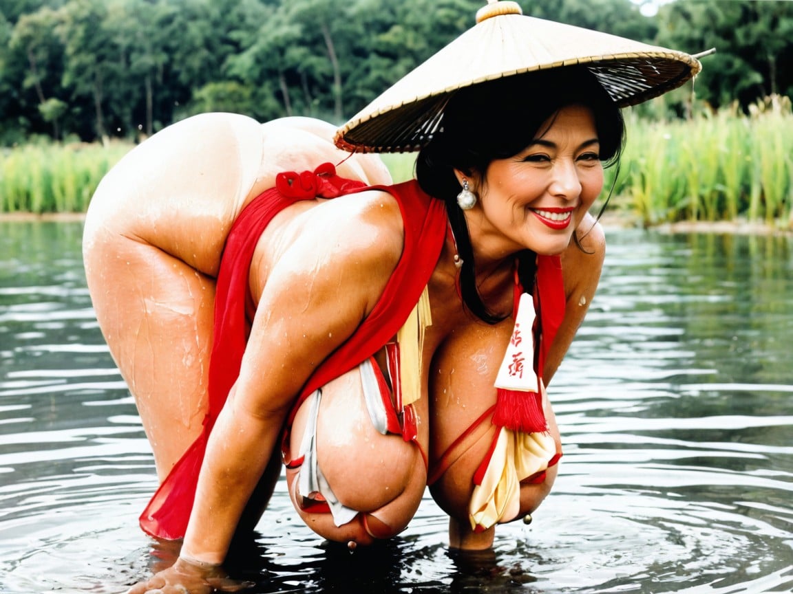 Hot Milf, Beautiful, Sexy Elderly Gilf AI Porn