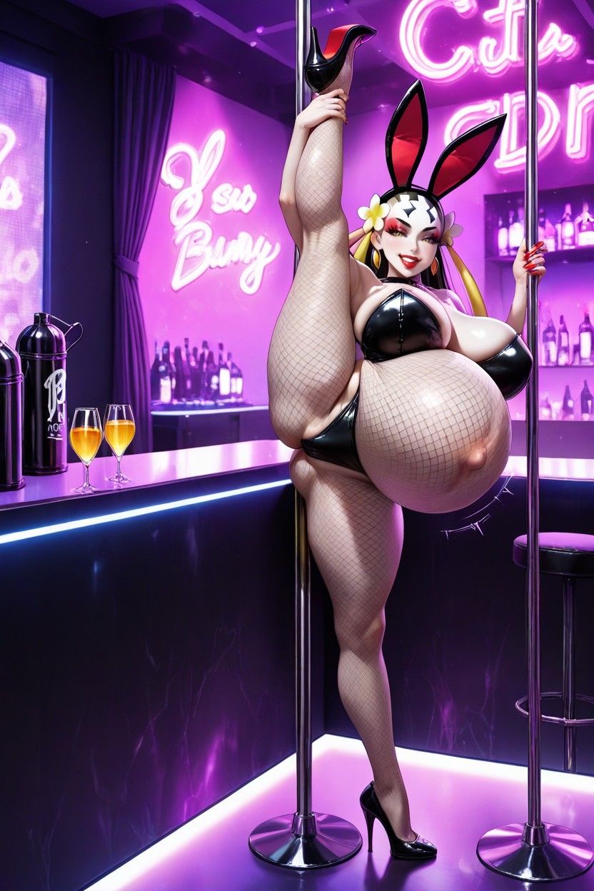 Ass, Strip Club, Earrings AI Porn