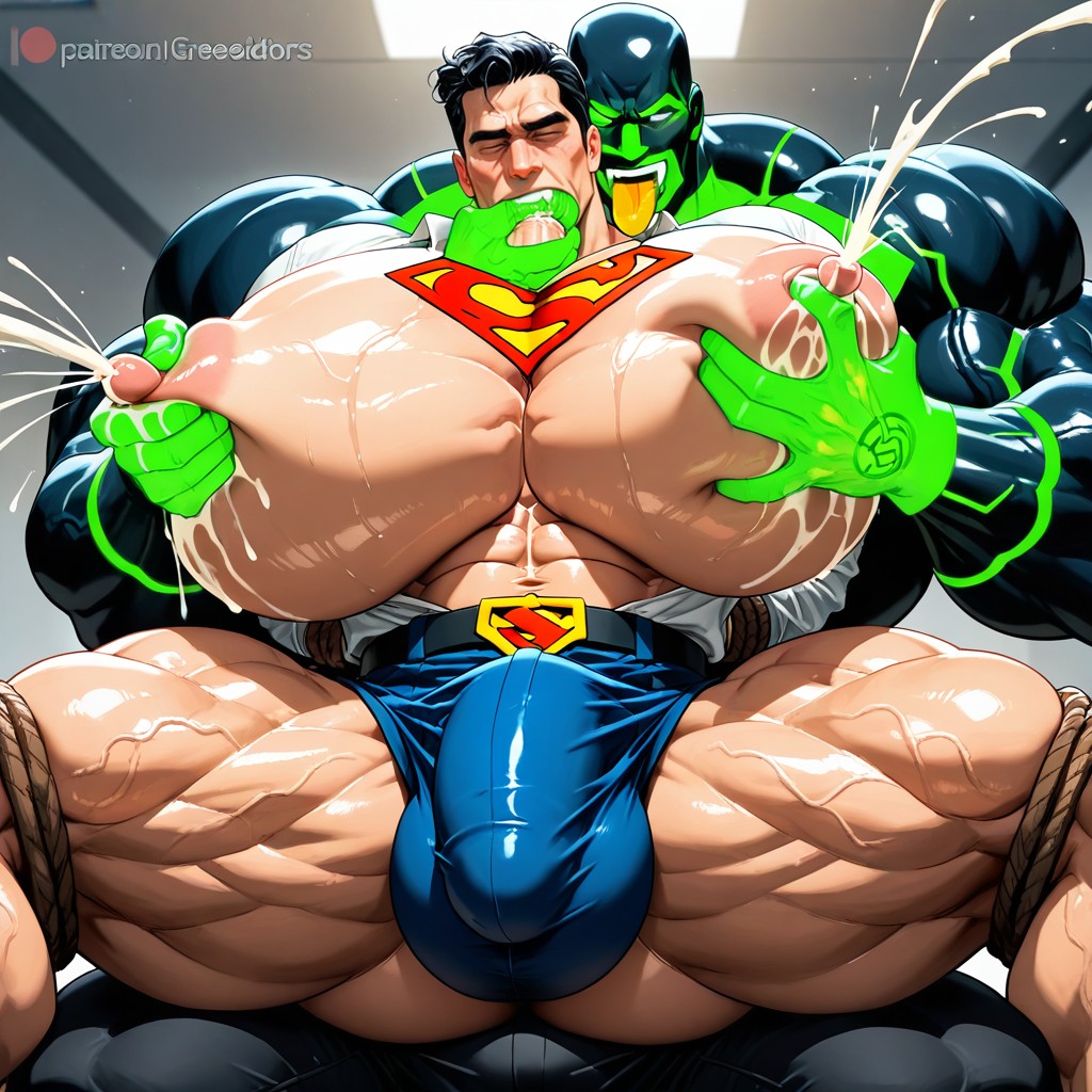 Visage Fatigué, 25+, Lex Luthor Greedily Sucking Boob Porno IA Gay