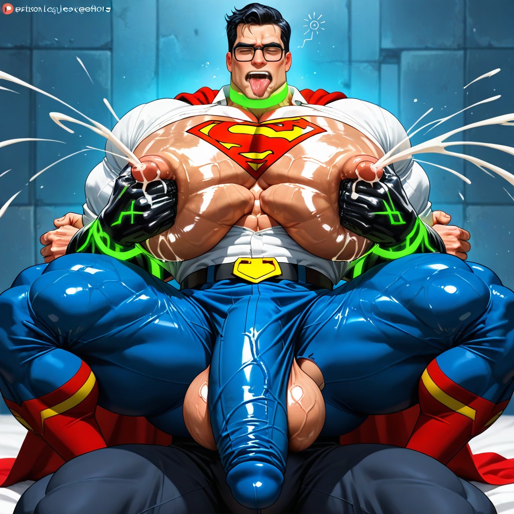 Tired Face , Legs Spread, Lex Luthor Greedily Sucking Boob AI Gay Porn