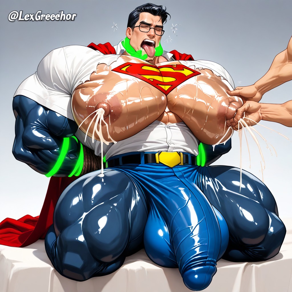 Tight Black Pants, Músculos Sobredimensionados, Big Bulge Porno gay IA