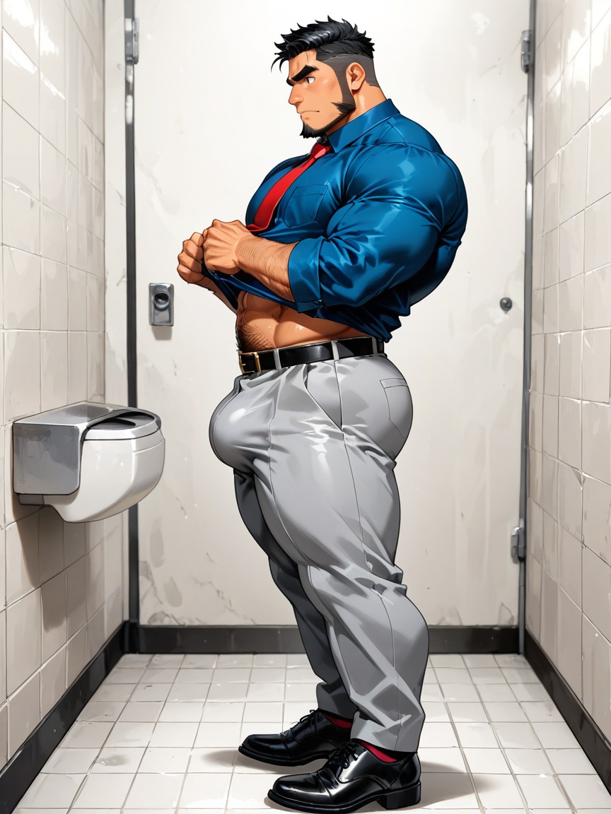 18+, Massive Thighs, Beard AI Gay Porn