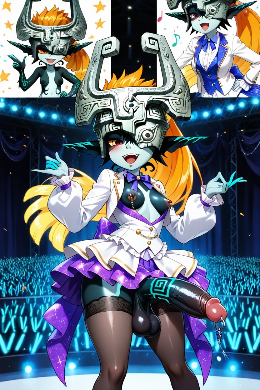 Happy, On Stage, Stage Hentai AI Porn