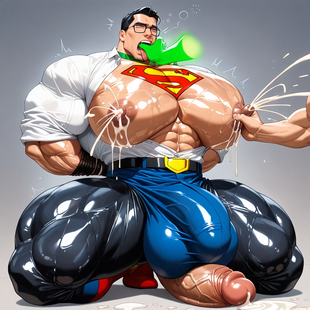 Veiny Penis, Suckling Nipples, Müdes Gesicht KI Schwulenporno