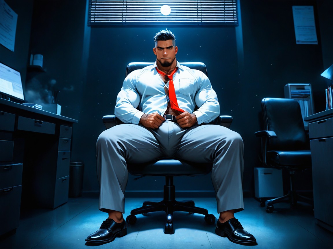 Wearing White Dress Shirt, Crotch Holding, Massive Bulging Thighs Porno gay IA