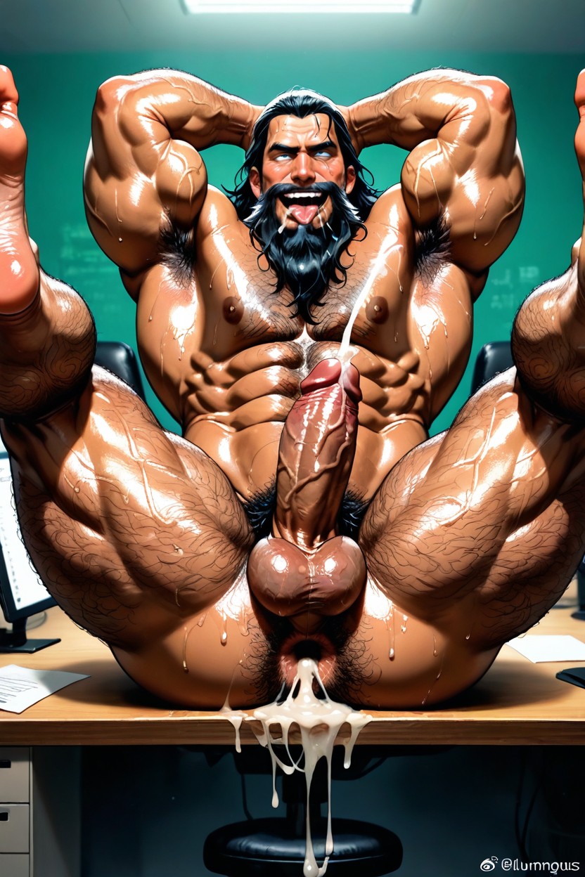 Ahegao, Huge Feet, Realistic Detailed Image Porno gay IA
