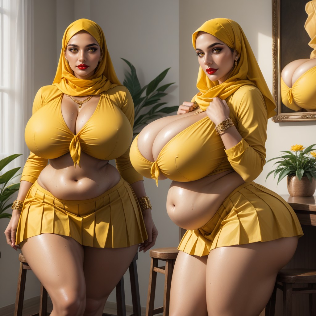Multiple Views, Glossy Body, Bangles On Both Hand Hentai AI Porn
