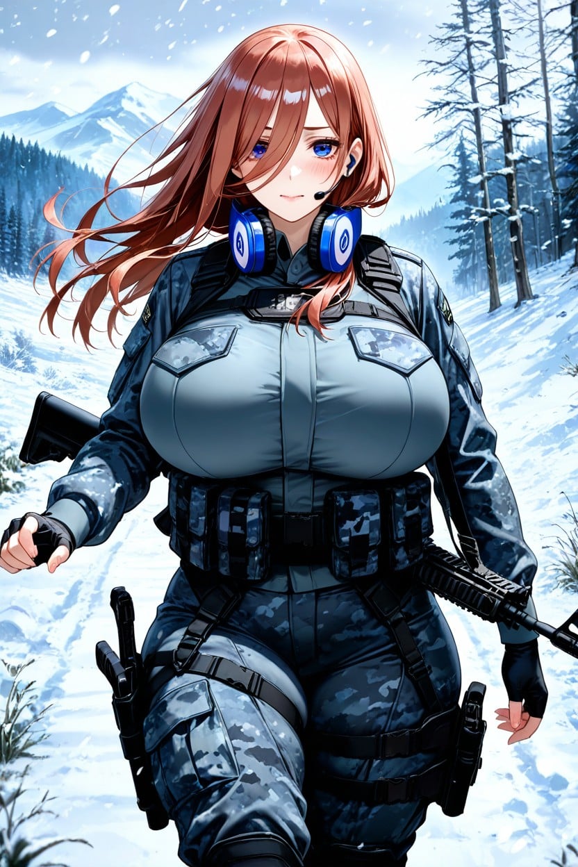 Brown Hair, Long Hair, Fit Hentai AI Porn