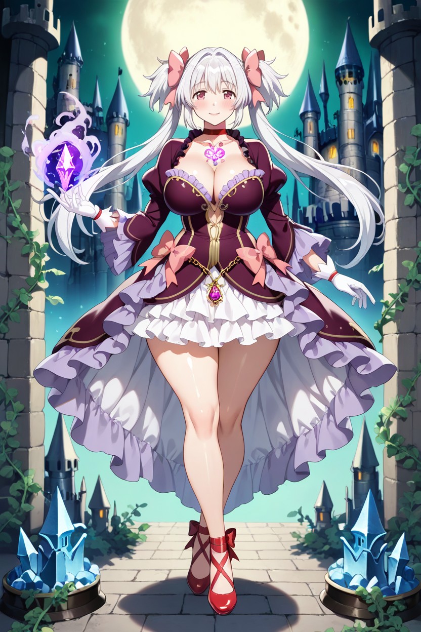 Beautiful Woman, Soul Gem On Chest, Cosplaying Hentai AI Porn