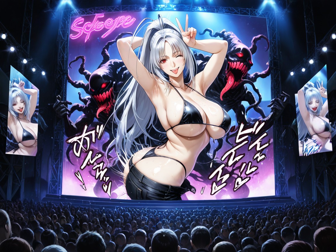 Medium Ass, Top Down, Tongue Out Hentai AI Porn