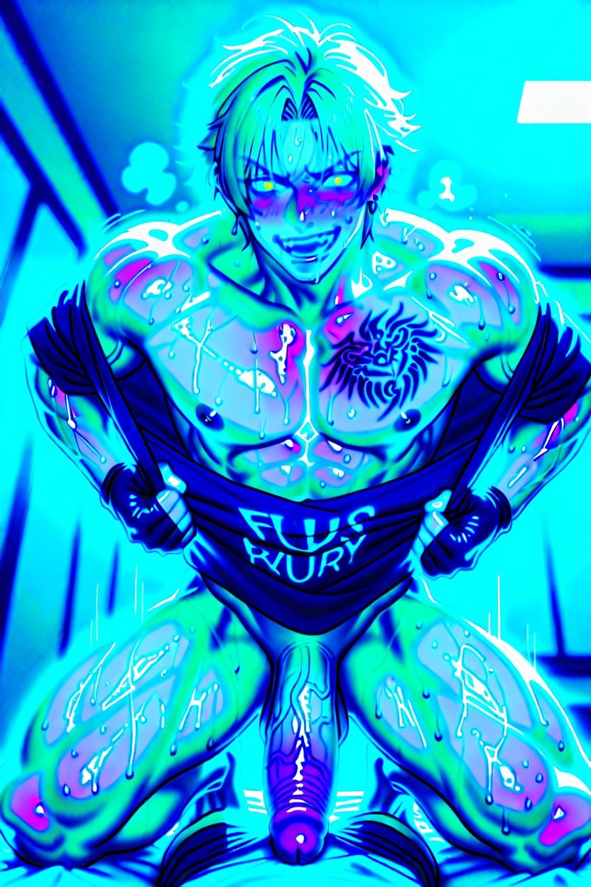 Sweaty, High Definition, Erect Penis AI Gay Porn
