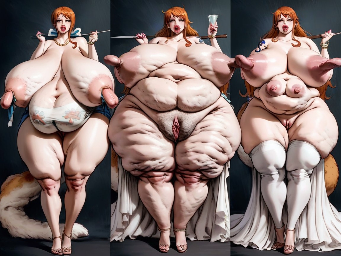 ビンボ, 極端なボトムヘビー, Extremely Long Nipples AIポルノ