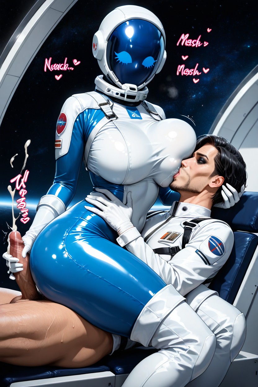 White Latex Gloves, Wide Open Eyes, No Ears AI Porn