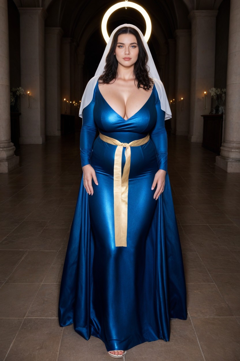 Fully Clothed, False Saintess, Sexual Virgin Mary AI Porn