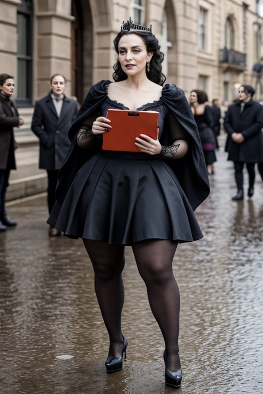 Rains, Lacy Chemise, Wide Saddlebag Hips AI Porn