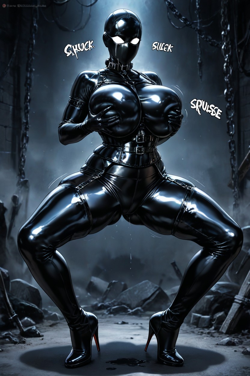 Long Fit Legs, Extremely Black Long Eyelashes, Sound Effects AI Porn
