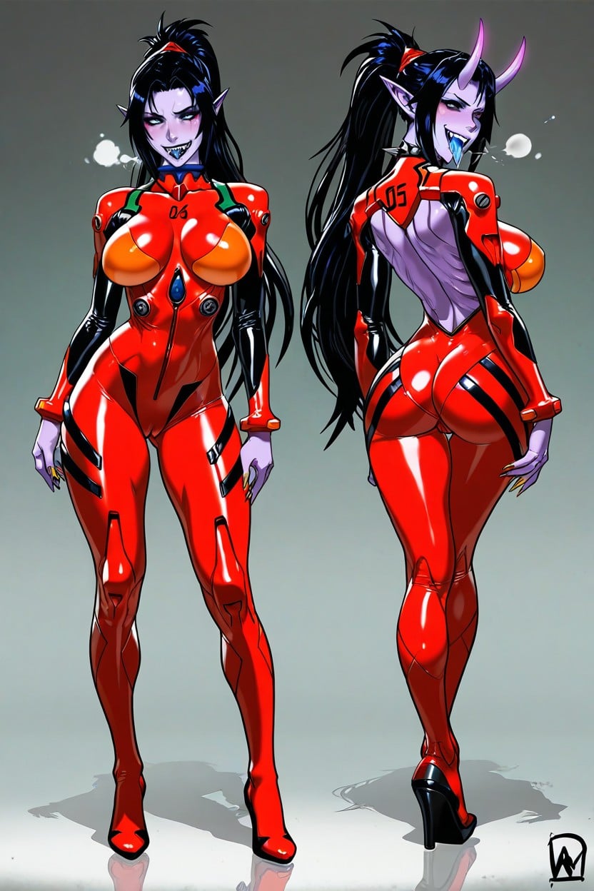 Perfect Thighs, Small Ass, Black Lips Hentai AI Porn