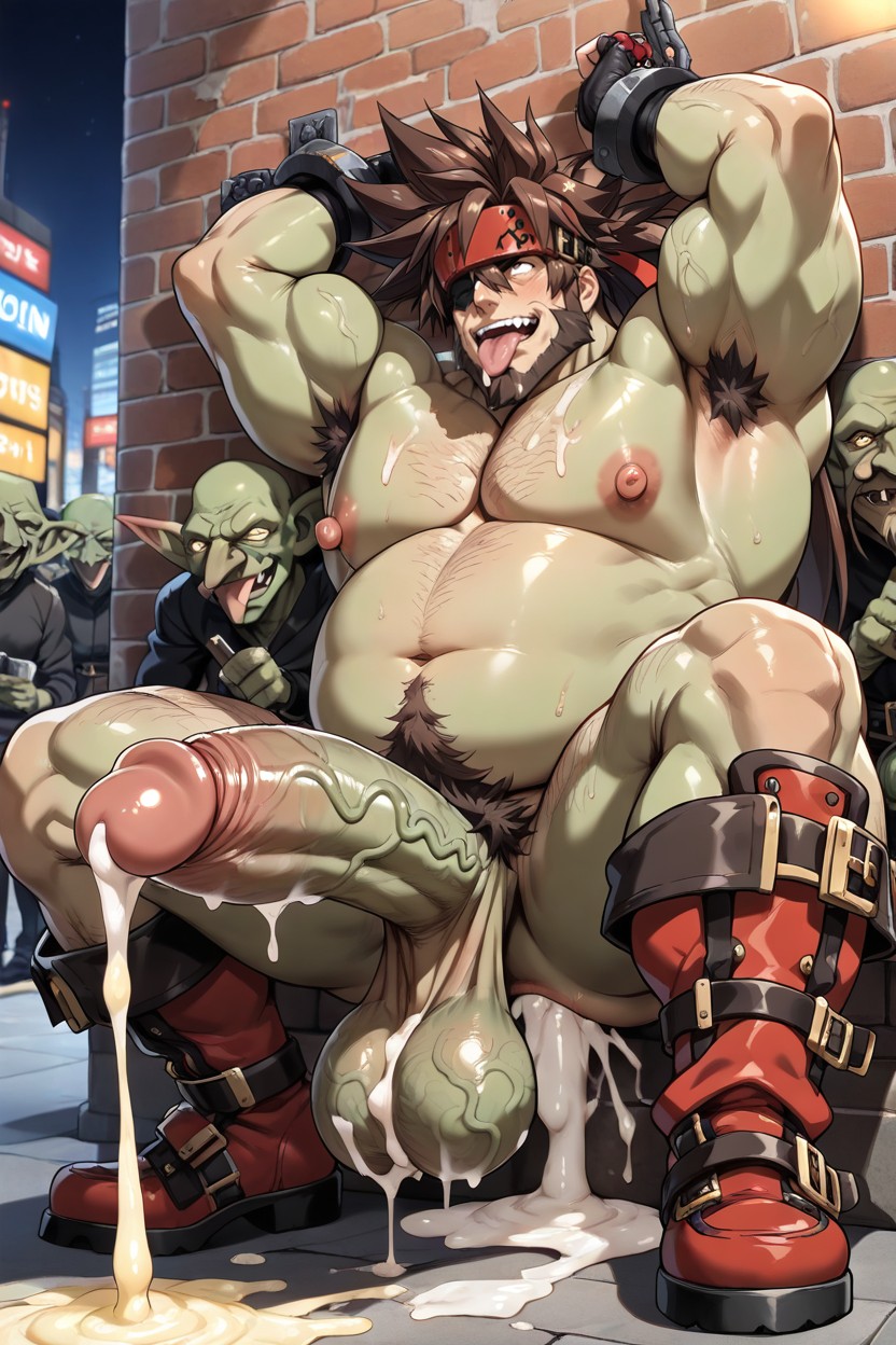 Goblin Face, Thick Penis, Long Armpit Hair AI Gay Porn