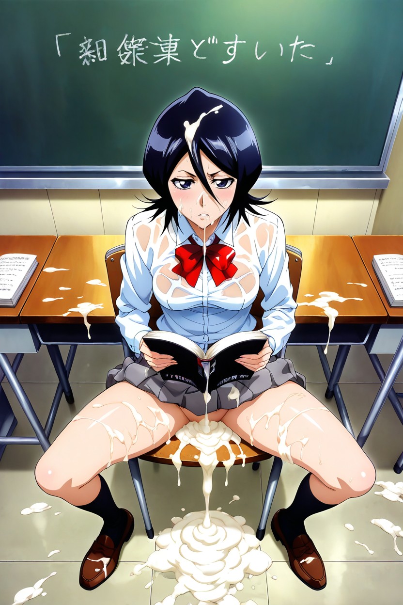 Bukkake, Anime Accurate, Excessive Cum On Hair Hentai AI Porn
