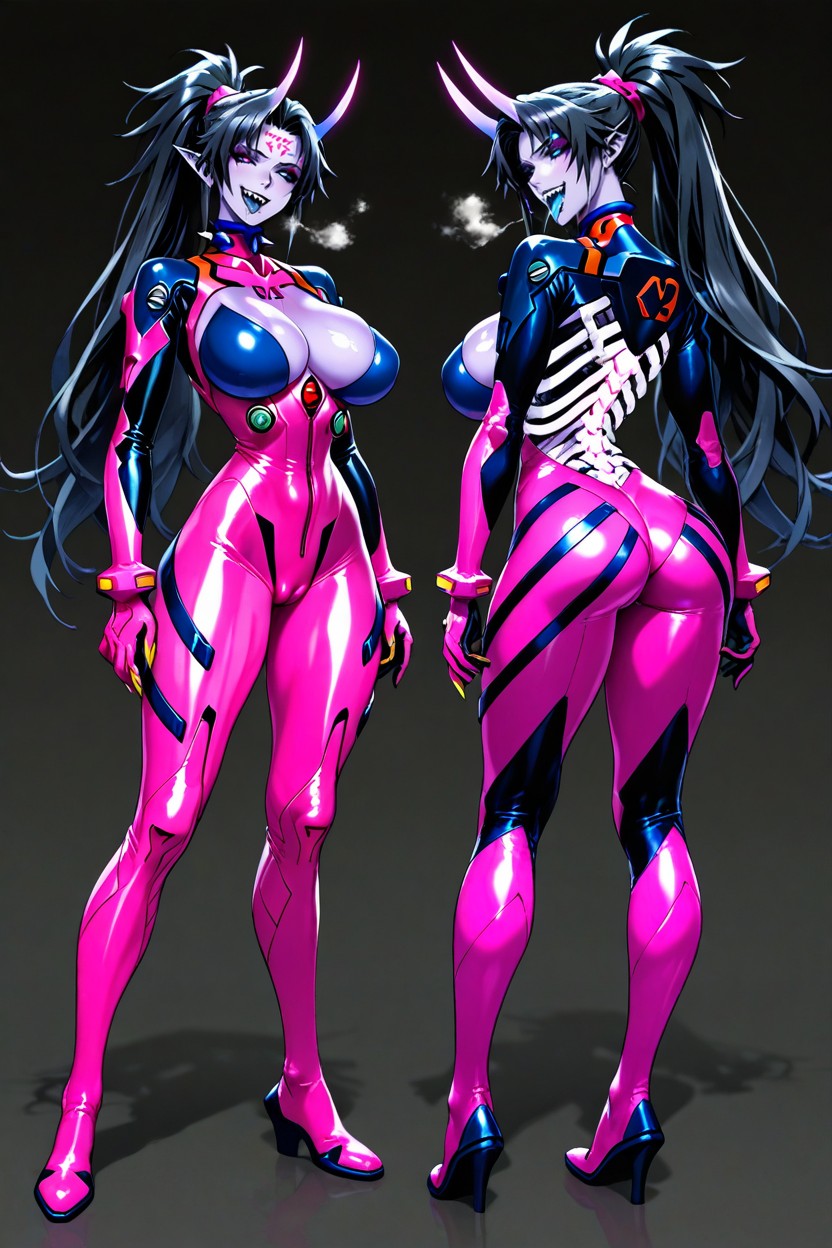 Ribs Visible, Extremely Beautiful, Massive Breast Hentai AI Porn