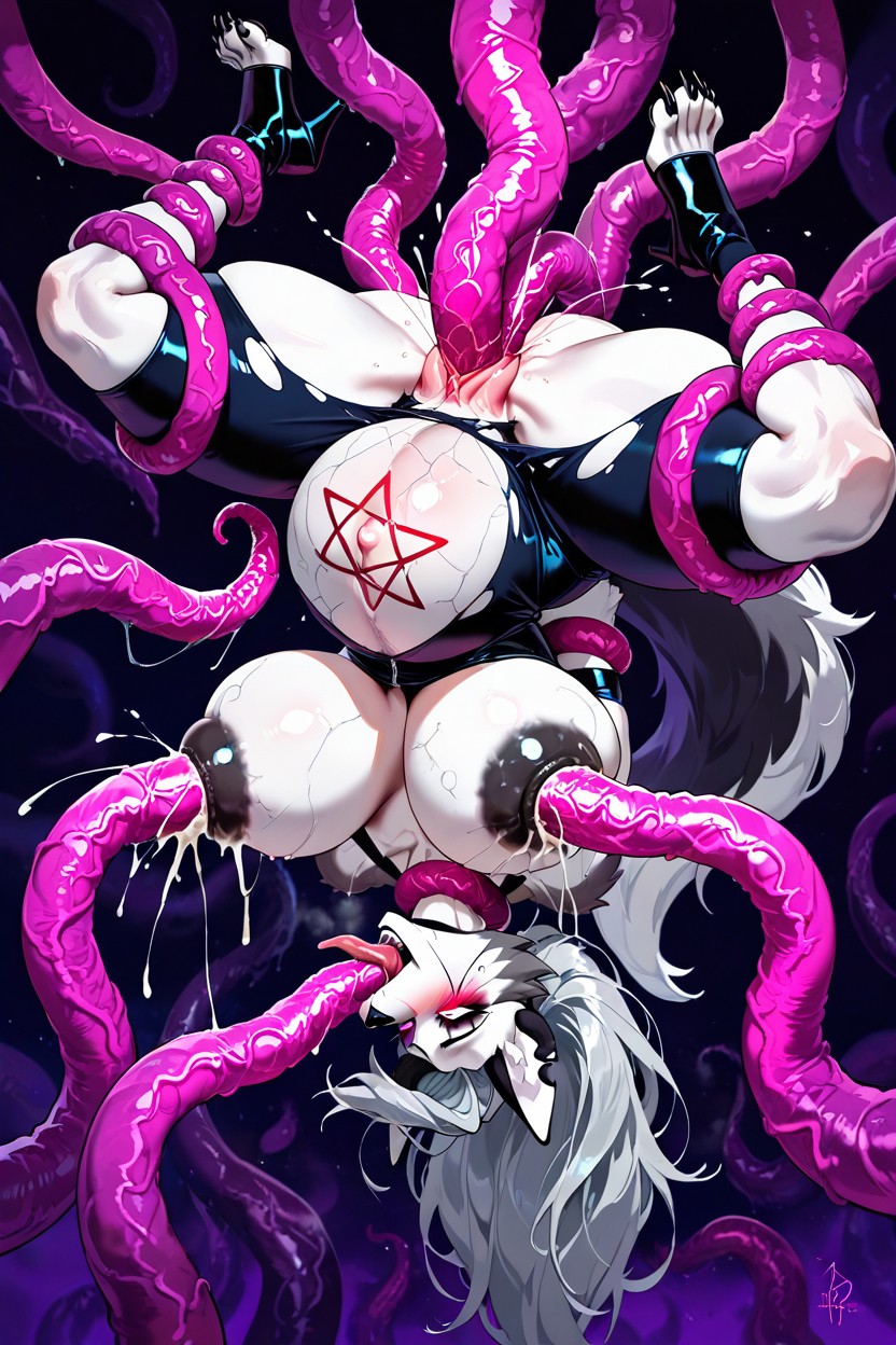 Tentacle, Ass Bigger Than Torso, Rolling Eyes Hentai AI Porn