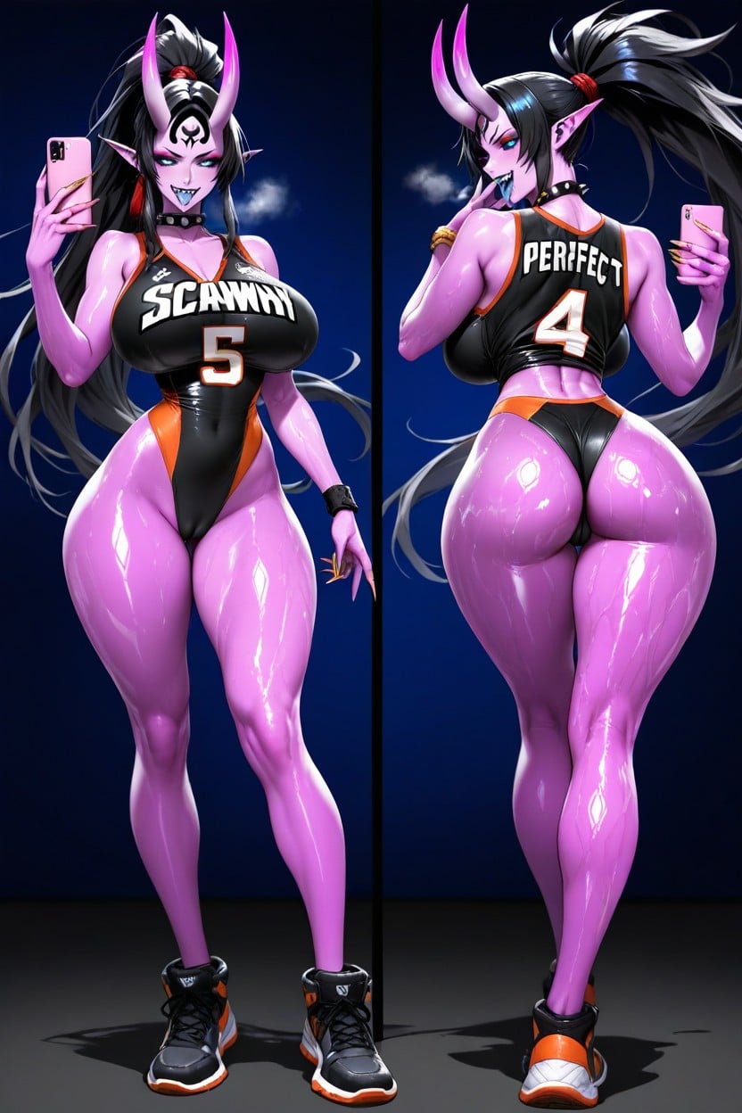 Pencil Waist, Perfect Anatomy, Massive Breast Hentai AI Porn