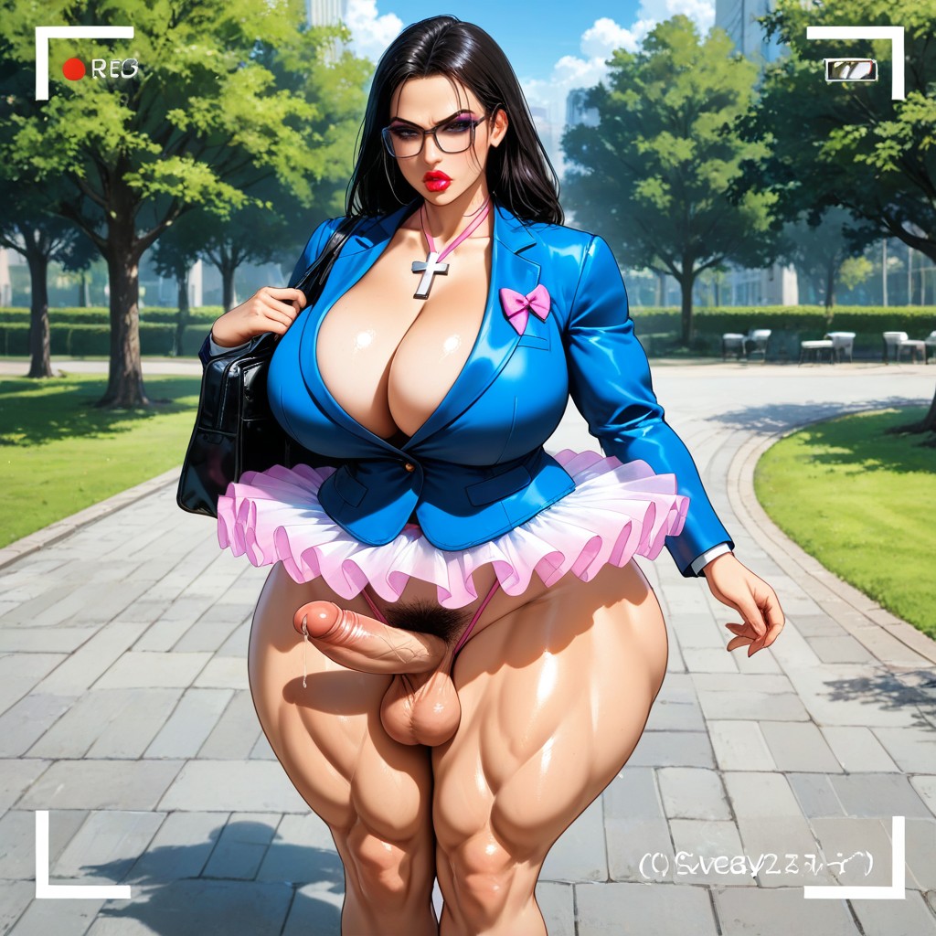 Serious, Mini Skirt, Plump Hentai AI Porn