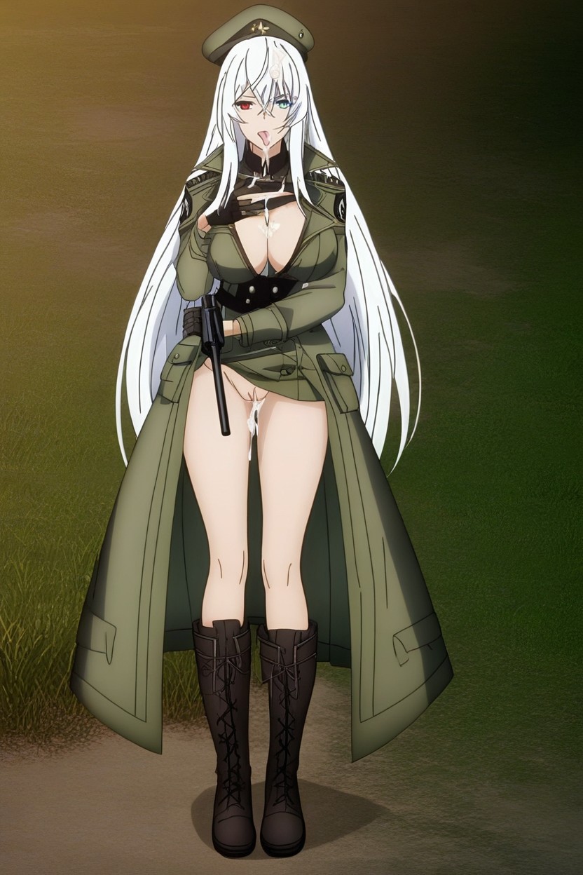 Green Military Hat, 18+, Aiguillette Hentai AI Porn