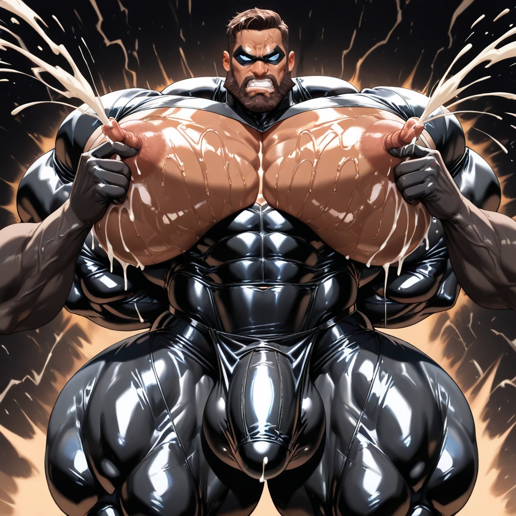 Big Pecs, Hyper Bulky, Grabbing Boobs AI Gay Porn
