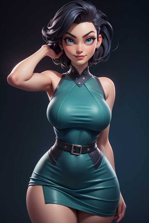 Tall Thick And Curvy Perfect Body, No Hair At The Back Of Her Head, Lady Jaye Hentai AI Porn