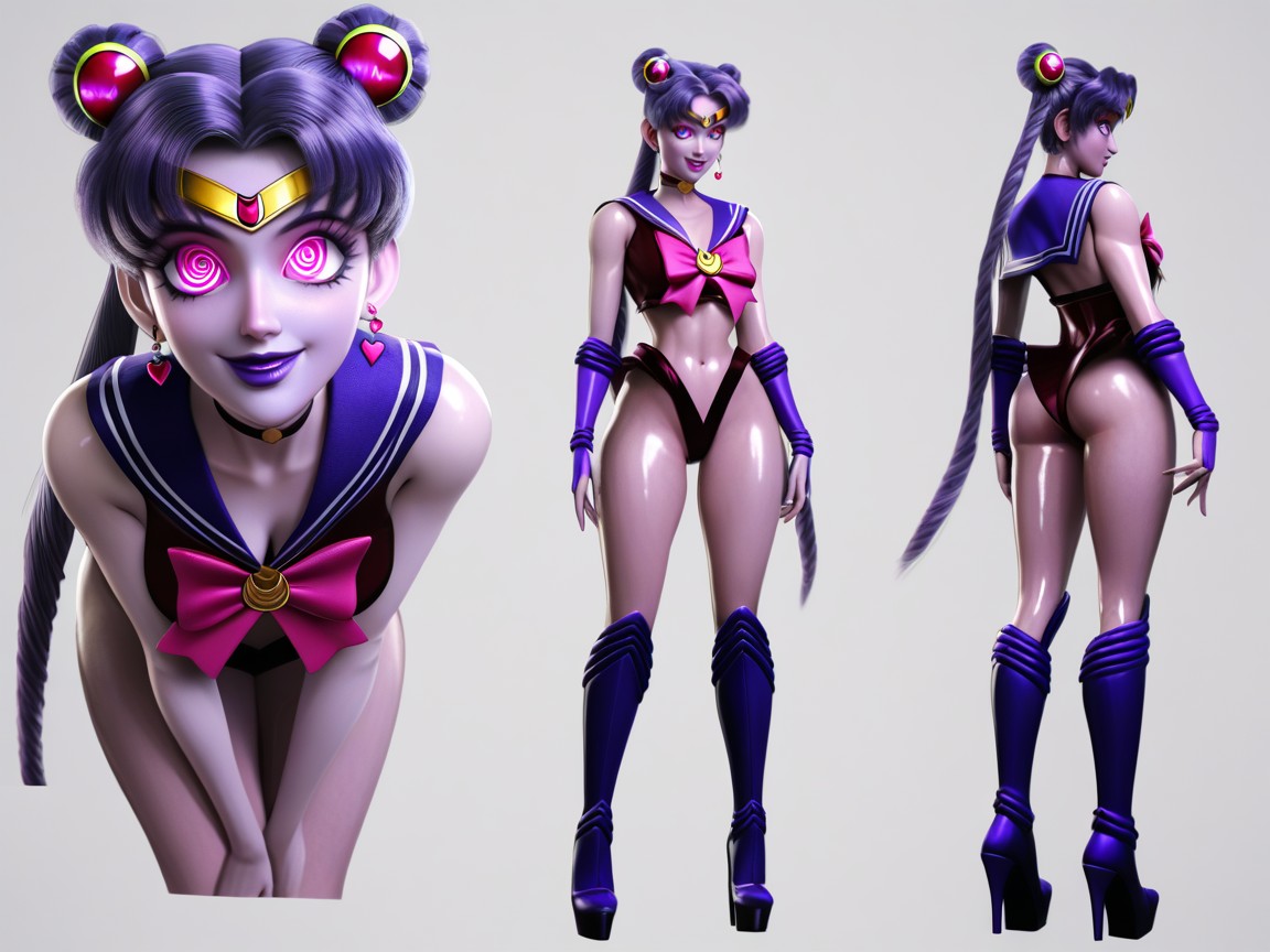 Hypnotized, Brainwashed, Lilac Colored Skin Hentai AI Porn
